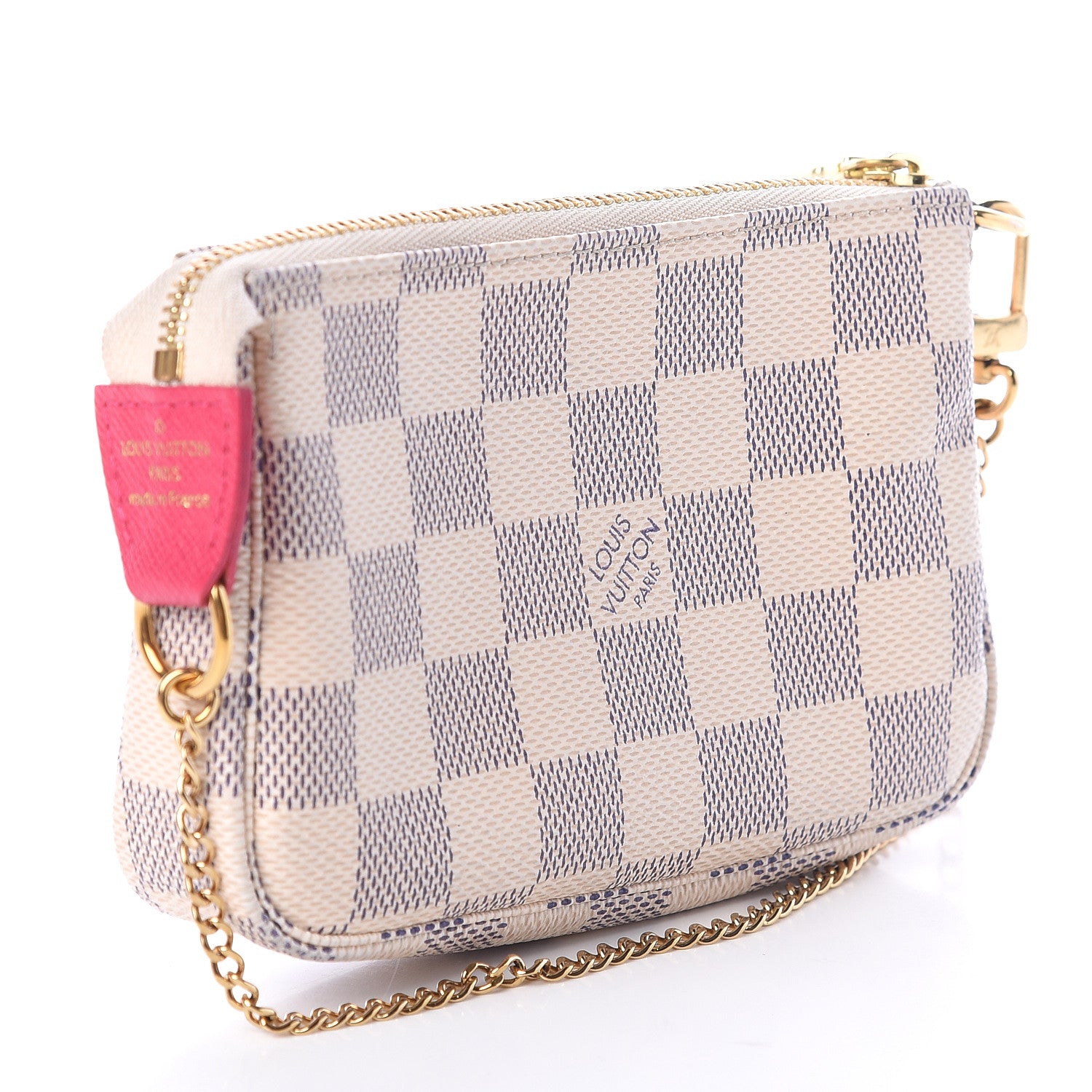 Louis Vuitton Damier Azur 2017 Christmas Animation Mini Pochette Accessories 2 of 5