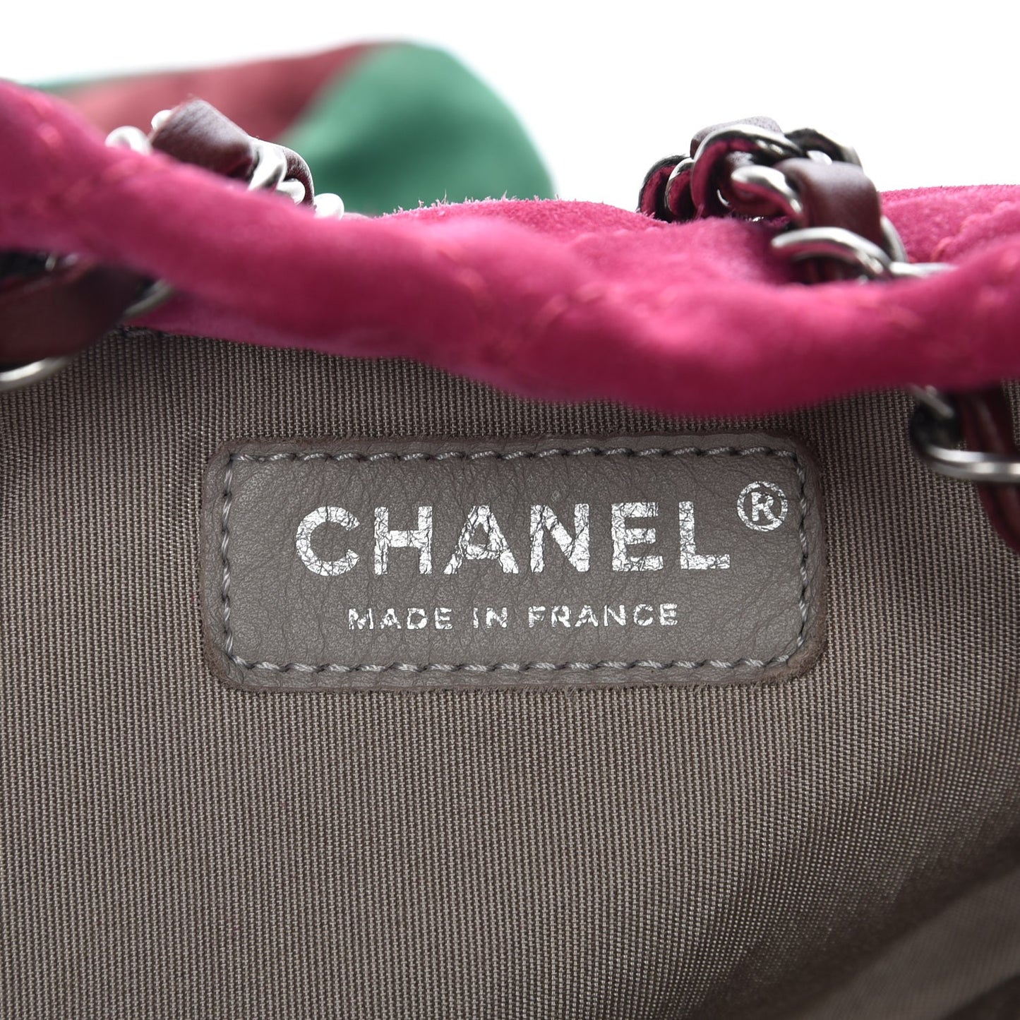 Suede Quilted Patchwork Drawstring Backpack Green Pink Purple Burgundy