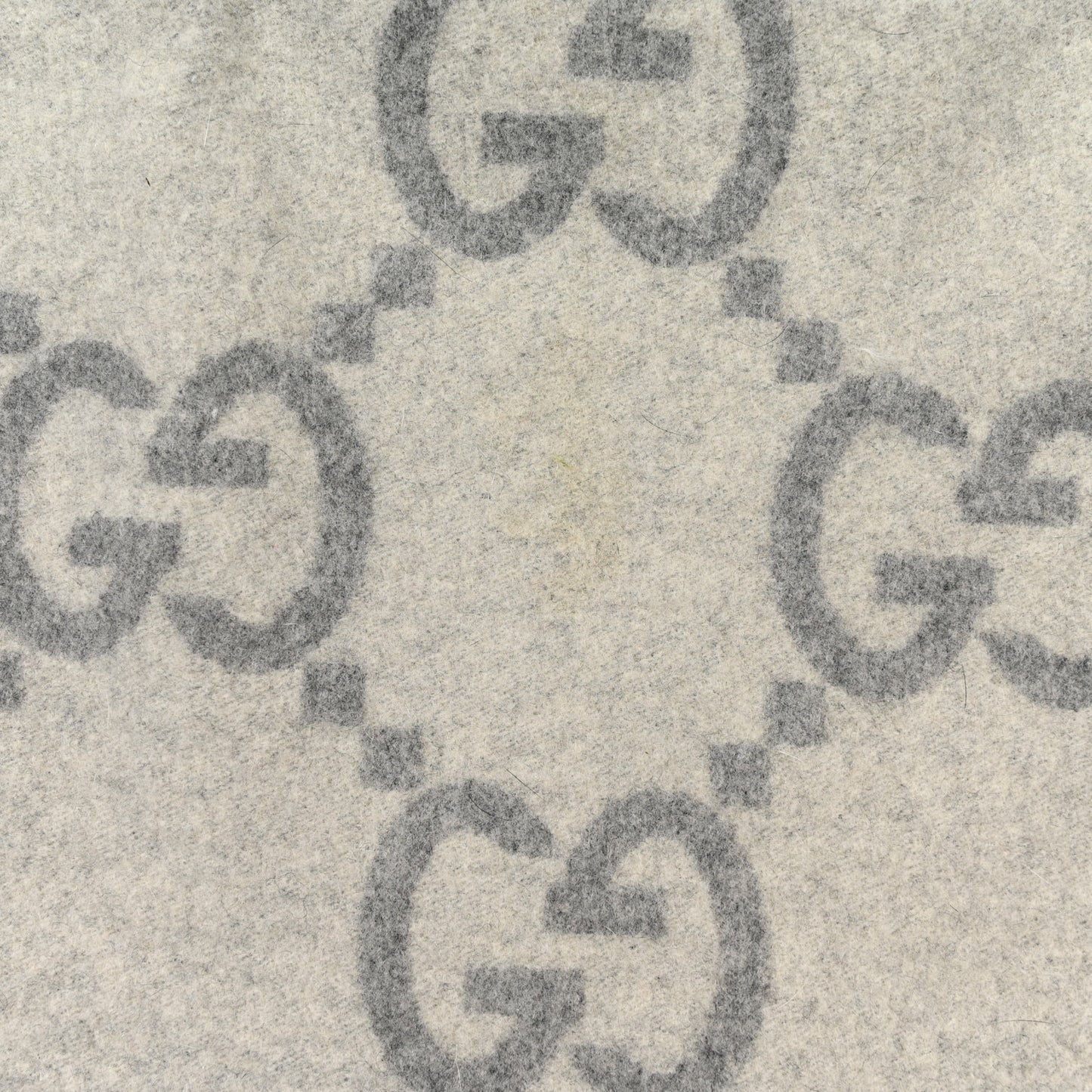 Wool Cashmere GG Monogram Blanket Grey