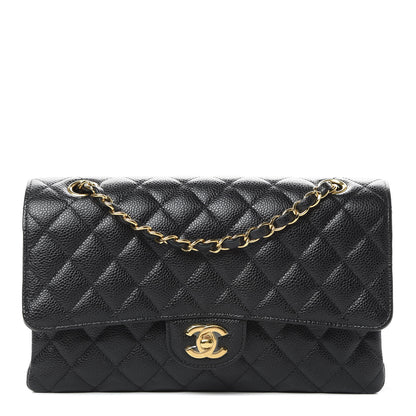 Chanel Caviar Quilted Medium Double Flap Black 1 of 12