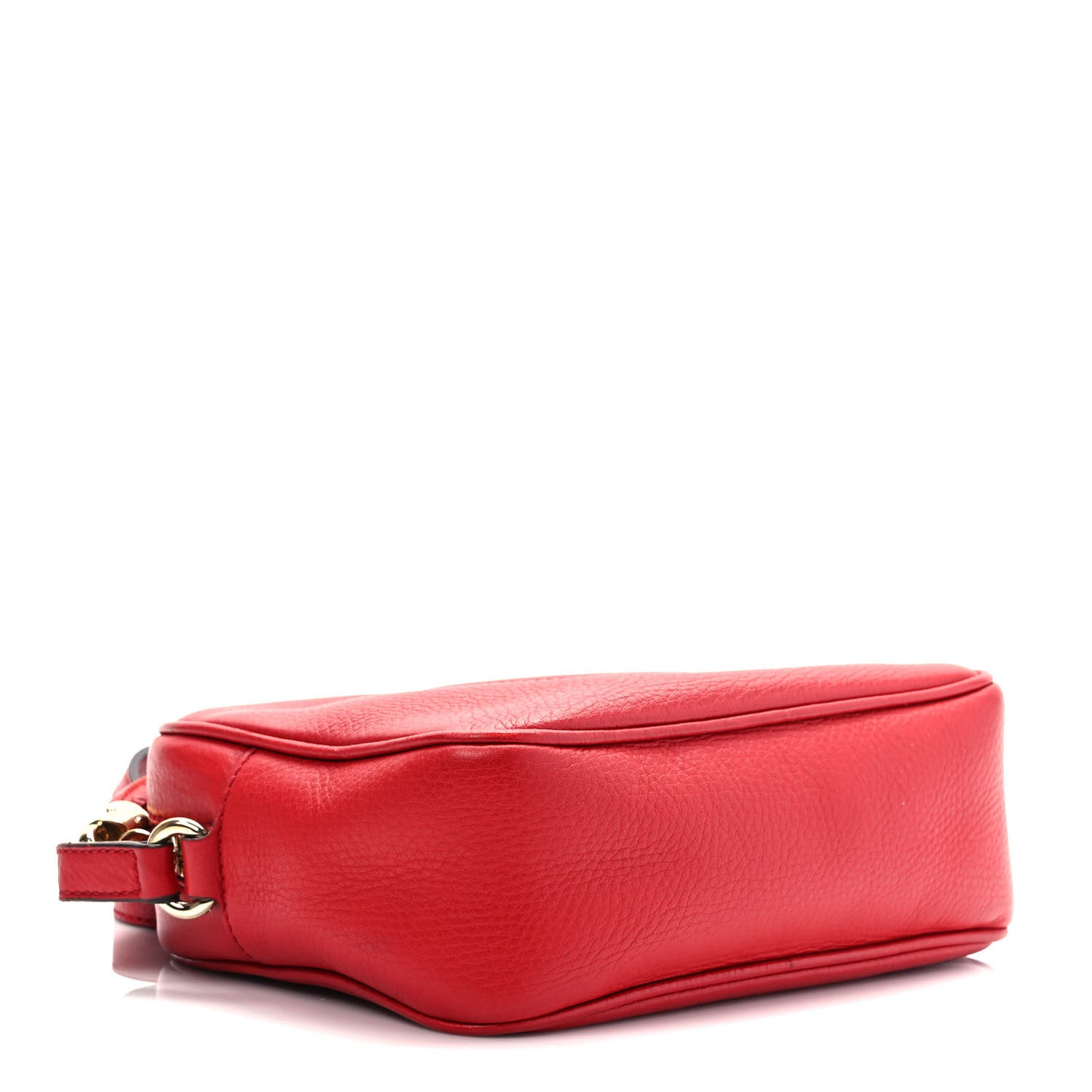 Pebbled Calfskin Small Soho Disco Bag Vibrant Red