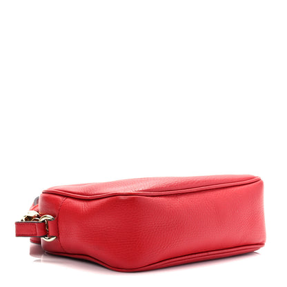Gucci Pebbled Calfskin Small Soho Disco Bag Vibrant Red 4 of 9