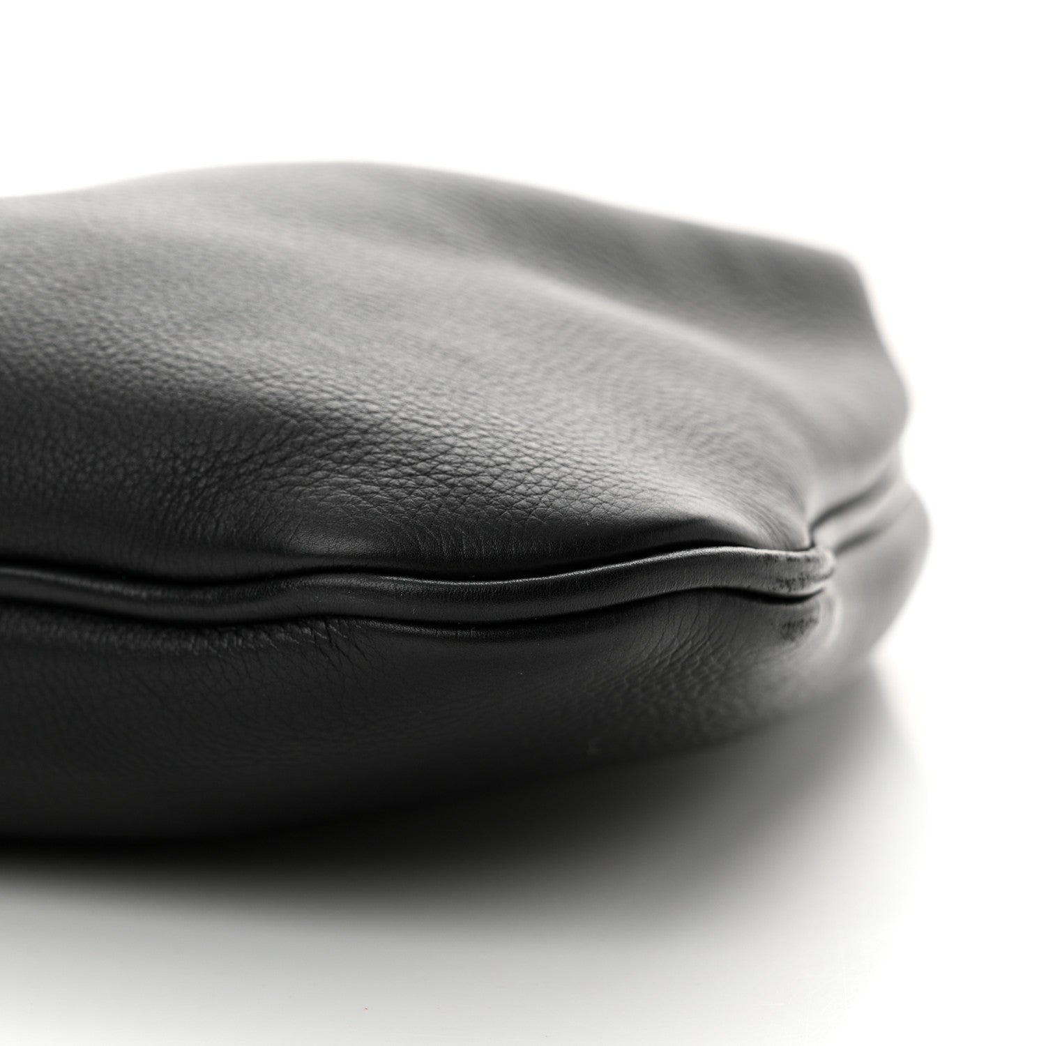 The Row Grained Calfskin Small Everyday Shoulder Bag Black 9 of 10