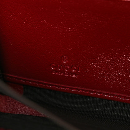 Gucci Calfskin Web Rajah Zip Around Wallet Romantic Cherry 6 of 8