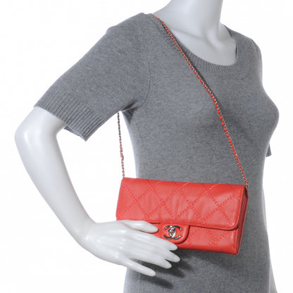 Chanel Calfskin Ultimate Stitch Clutch Flap Red 2 of 9