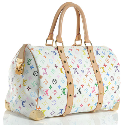 Louis Vuitton Monogram Multicolor Keepall 45 White 3 of 6
