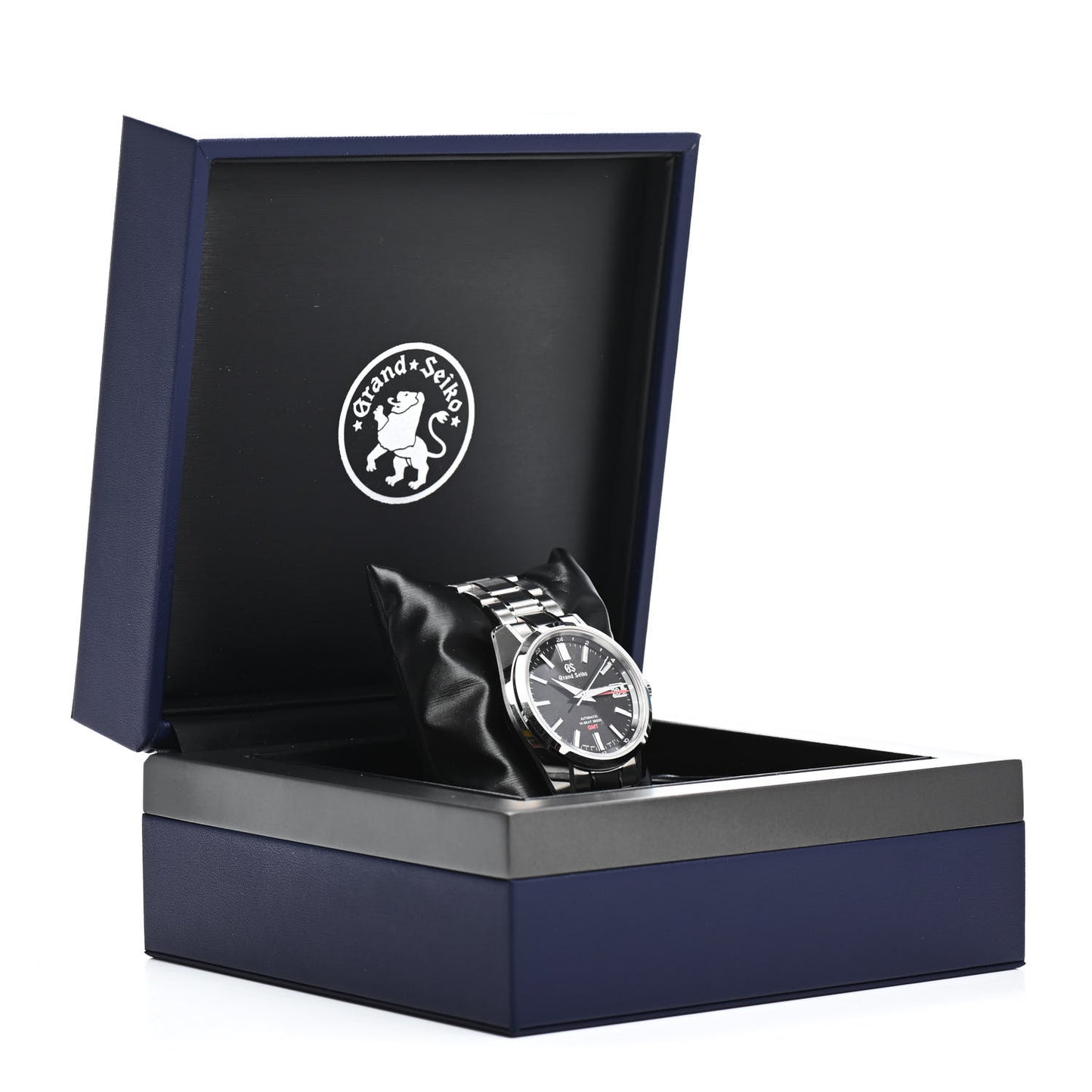 Stainless Steel 40mm Mechanical High-Beat 36000 GMT Automatic Watch Black SBGJ203