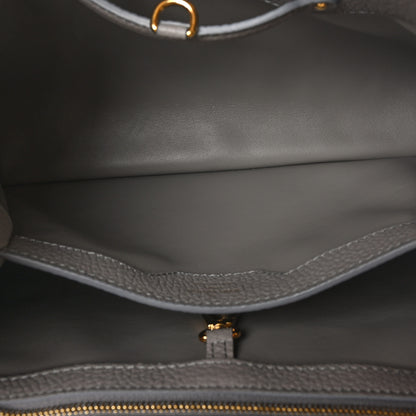 Louis Vuitton Taurillon Capucines MM Steeple Gray 5 of 9