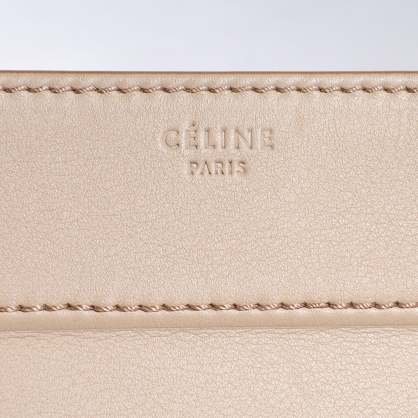 Supple Calfskin Medium Phantom Luggage Beige