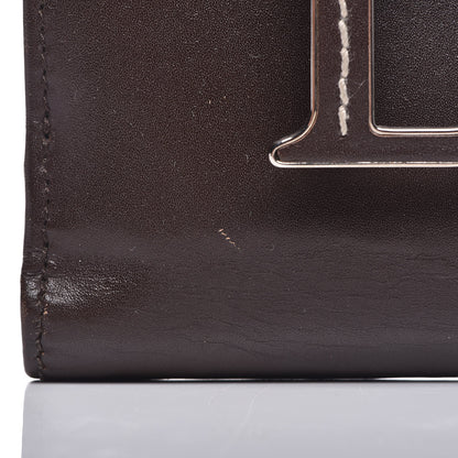Christian Dior Calfskin Detective Compact Wallet Marron Fonce 7 of 17