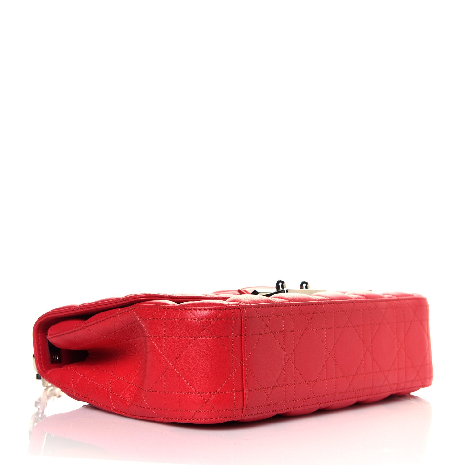Christian Dior Lambskin Cannage Medium Miss Dior Flap Fuchsia 3 of 4