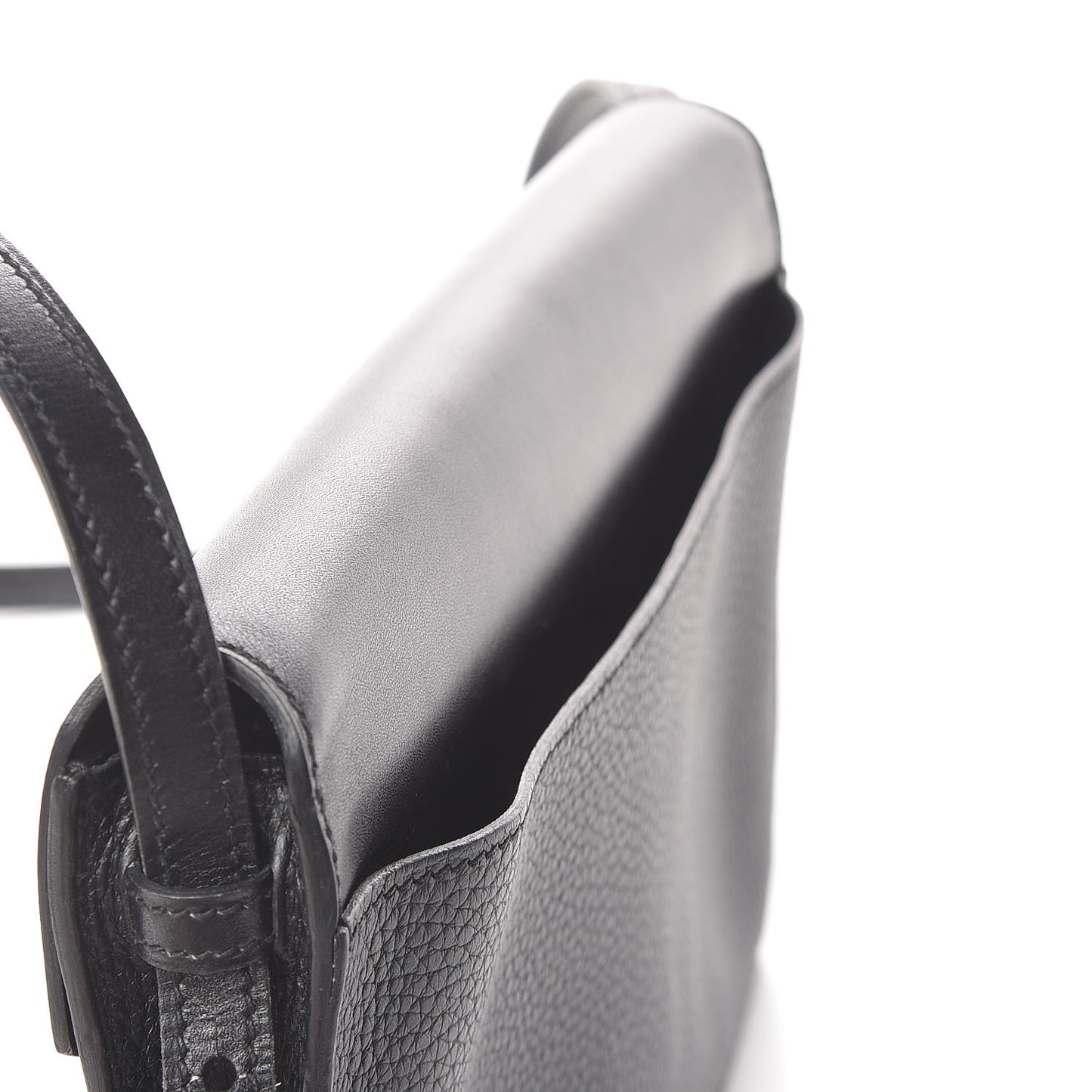 Box Taurillon Clemence Faco Clutch Black