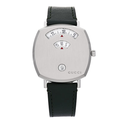 Gucci Stainless Steel Calfskin 35mm Grip Quartz Watch Green 1 of 4