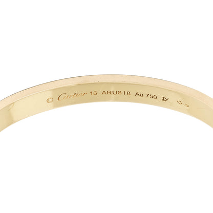 Cartier 18K Yellow Gold LOVE Bracelet 16 6 of 9