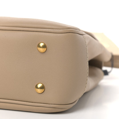 Burberry Trench Calfskin Medium DK88 Top Handle Bag Honey 11 of 11
