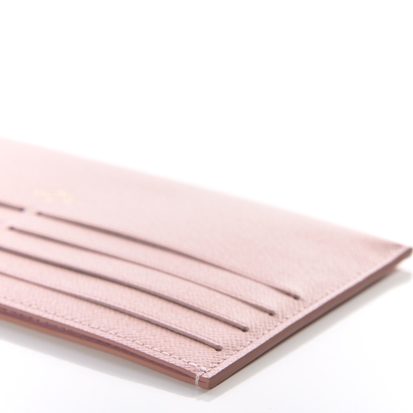 Calfskin Felicie Card Holder Insert Rose Ballerine