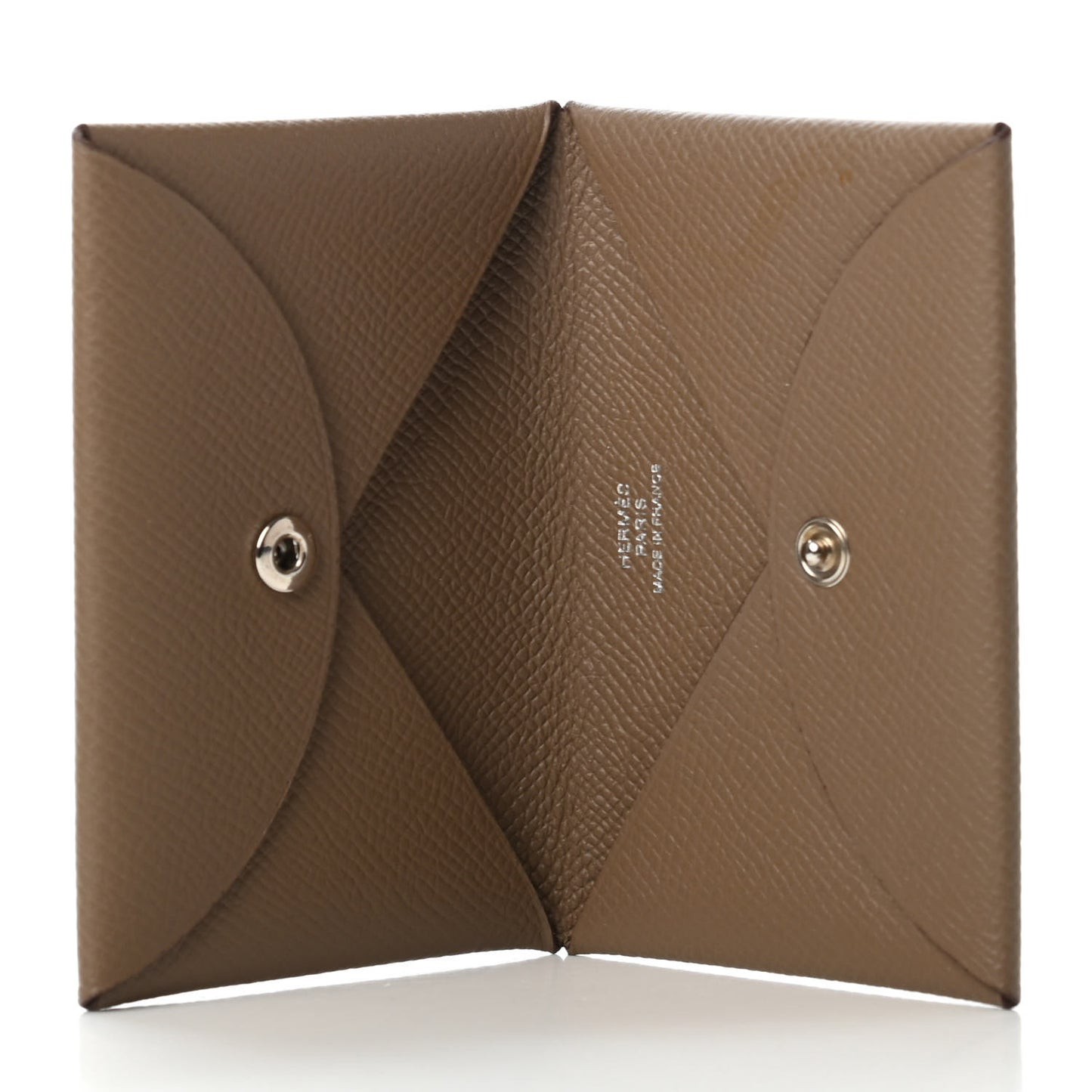 Epsom Calvi Card Case Etoupe