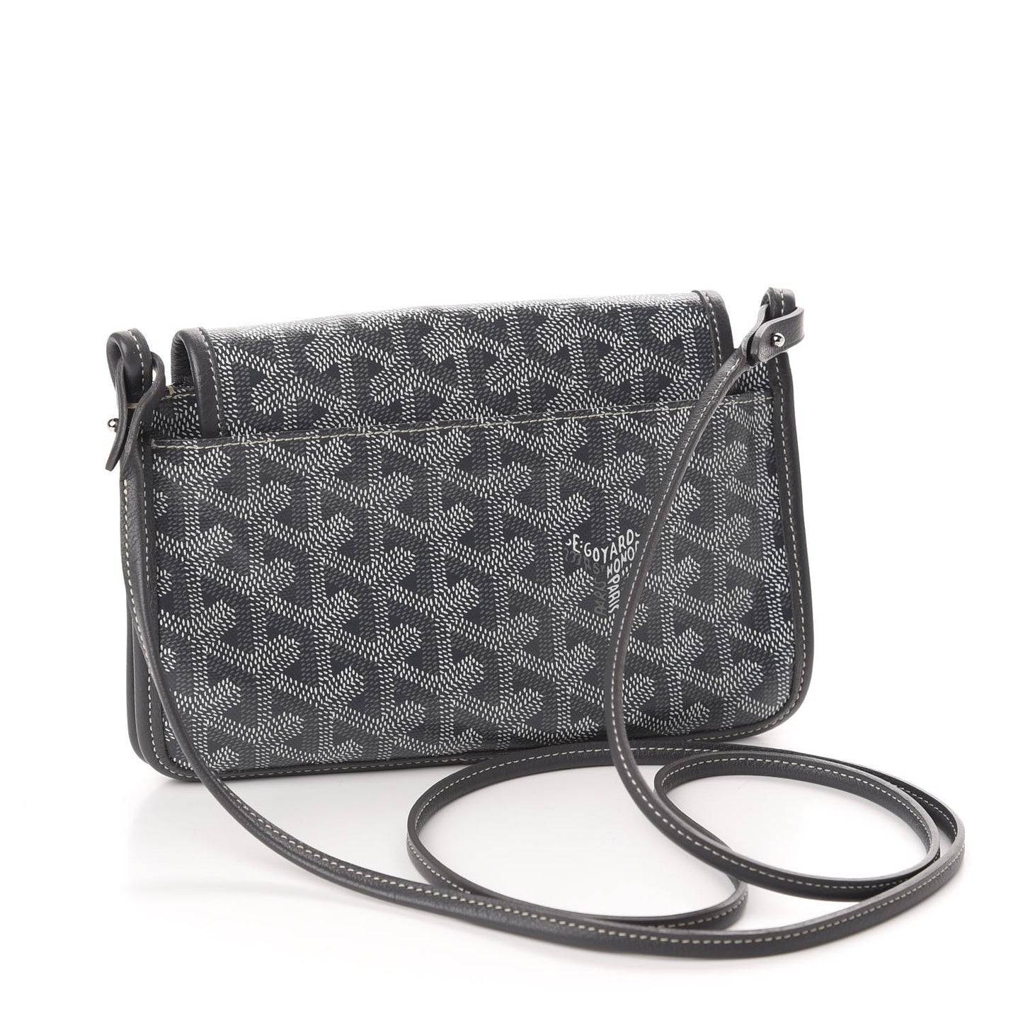 Goyardine Plumet Wallet Clutch Grey