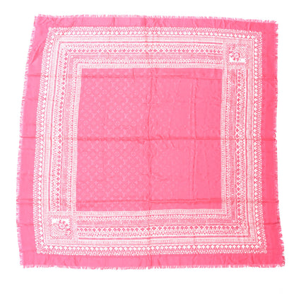 Louis Vuitton Silk Wool Amstramgram Shawl Pink 1 of 4