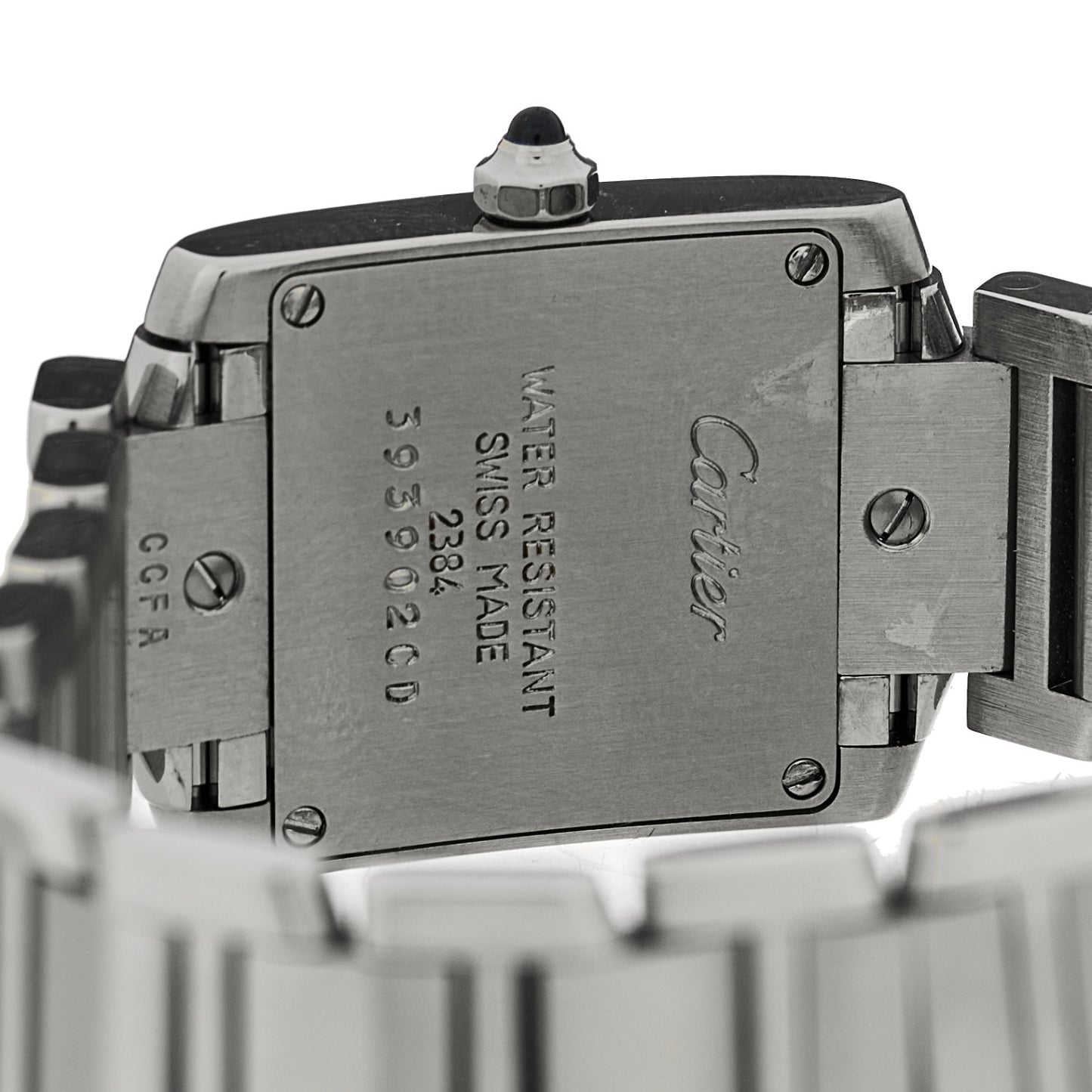 Stainless Steel 20mm Tank Francaise Quartz Watch