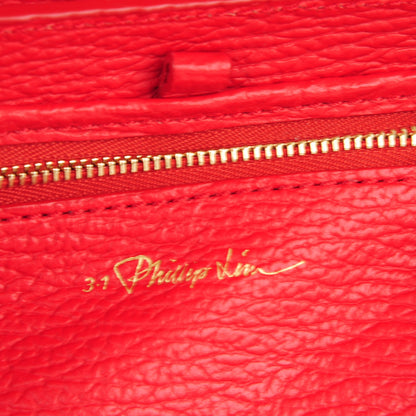 3.1 Phillip Lim 3.1 Textured Calfskin Mini Pashli Satchel Red 6 of 10