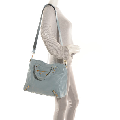 Balenciaga Agneau Giant 12 Gold Hardware Velo Bleu Opaline 2 of 8
