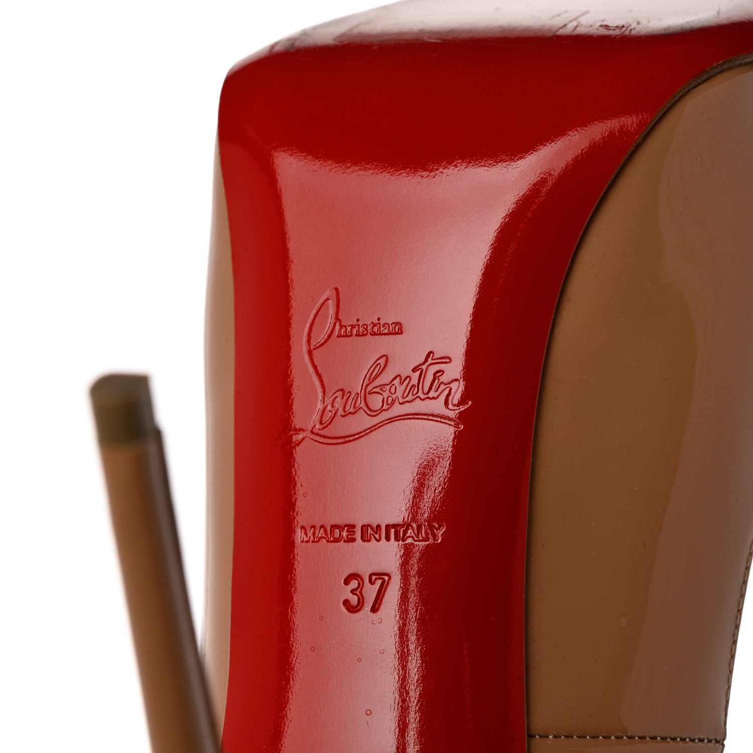 Christian Louboutin Patent New Very Prive 120 Pumps 37 Nude 7 of 9
