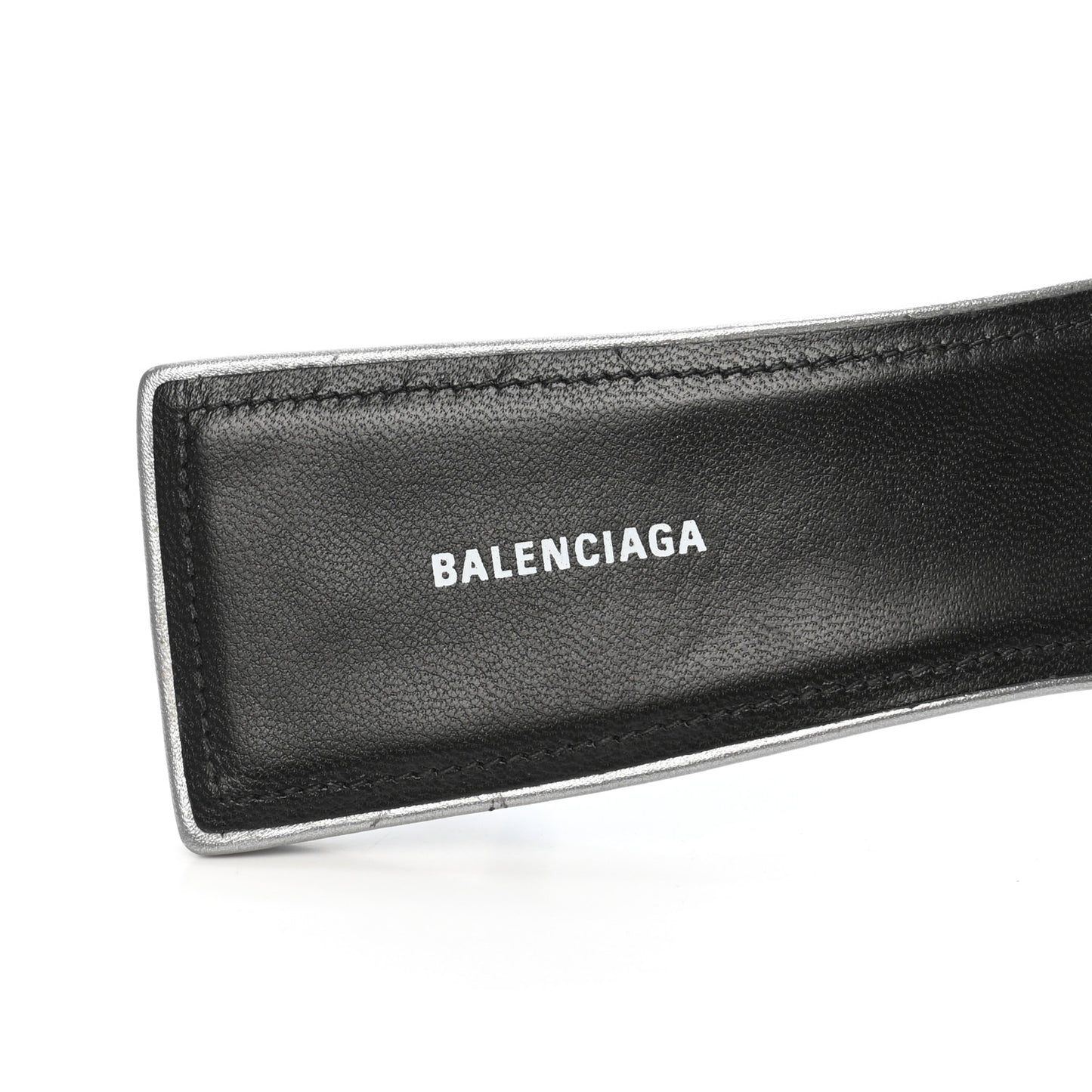 Metallic Nappa BB Square Knife Pointed Toe 40mm Mules 37 Silver