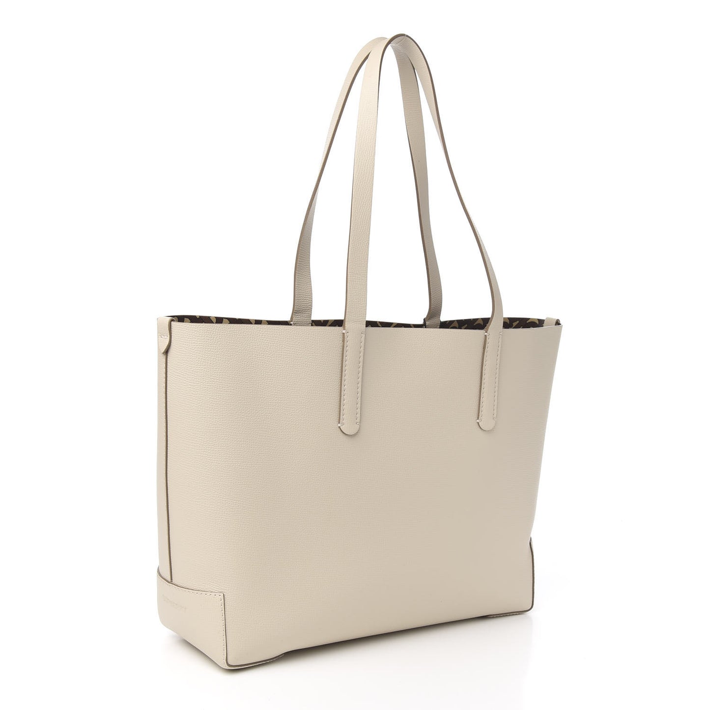 Calfskin Embossed Monogram Motif Medium Tote Limestone