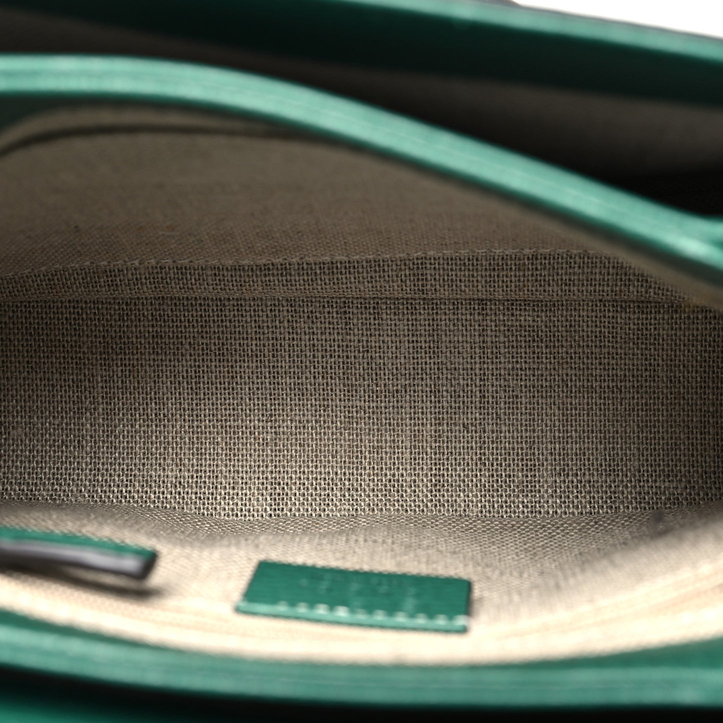 Dollar Calfskin Interlocking G Crossbody Bag Emerald