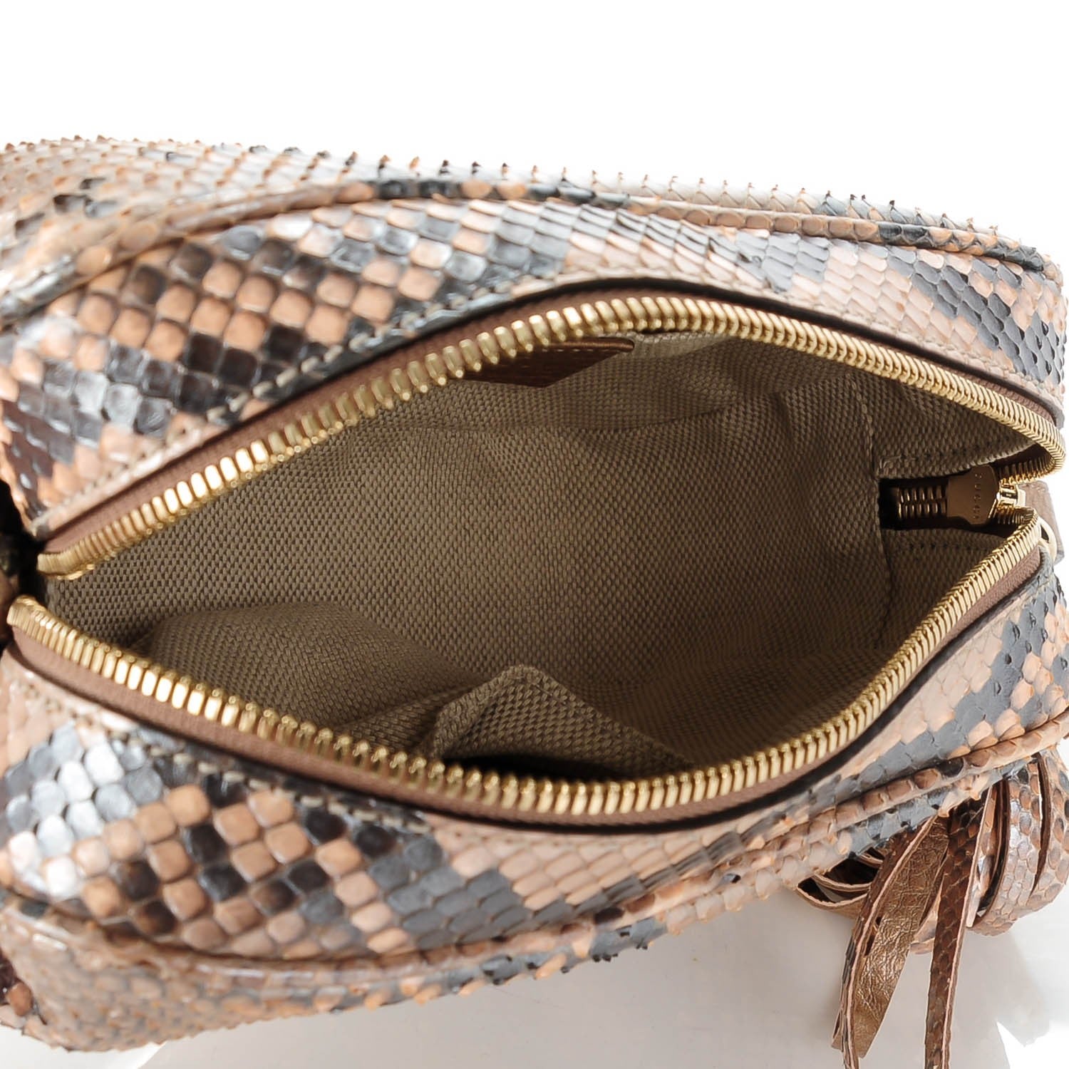 Gucci Metallic Python Small Soho Disco Bag Pink Pearl 5 of 7
