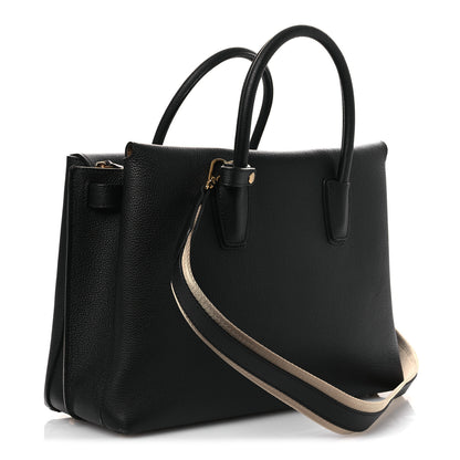 MCM Grained Calfskin Large Milla Tote Black 3 of 9