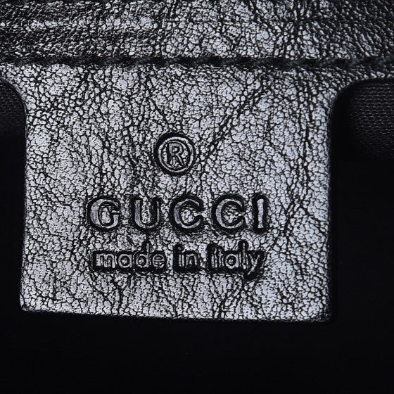 Gucci Monogram Medium Jockey Hobo Black 6 of 8