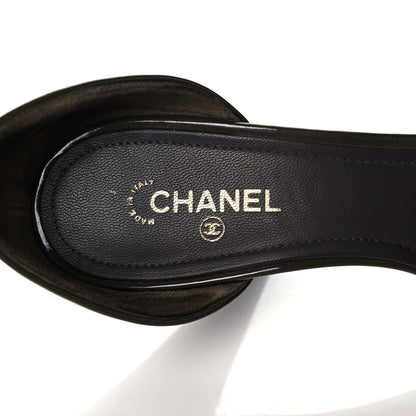 Chanel Patent CC Pumps 37 Green 7 of 13