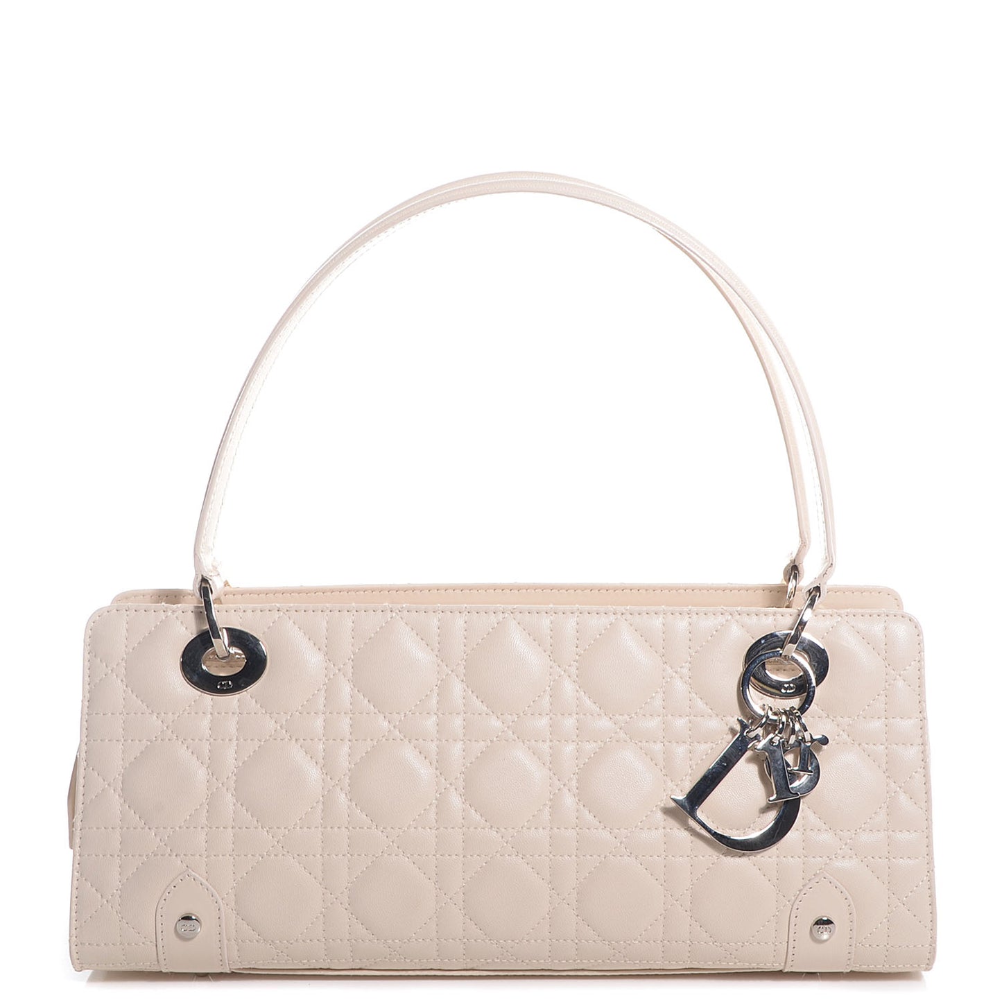 Lambskin Cannage Soft Lady Dior East West Beige