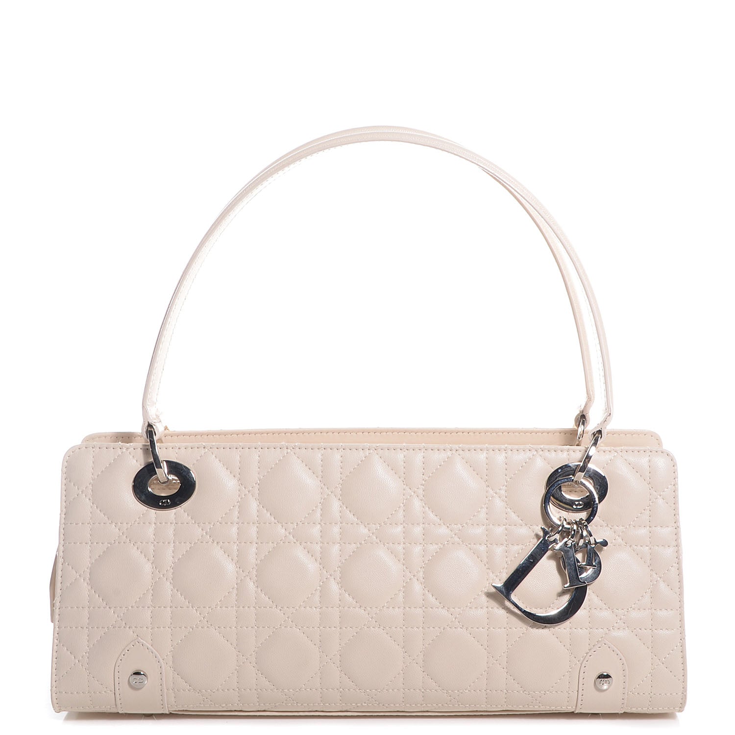 Christian Dior Lambskin Cannage Soft Lady Dior East West Beige 1 of 8