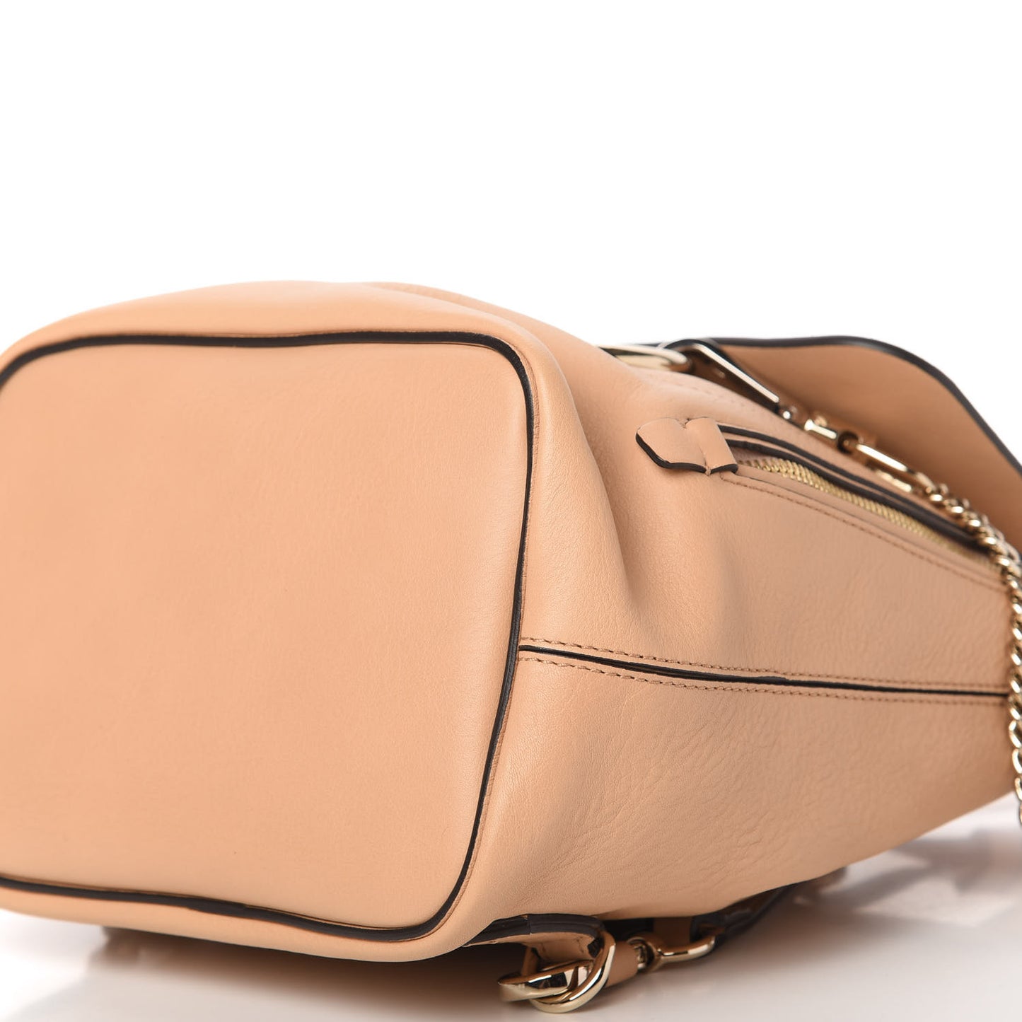 Suede Calfskin Small Faye Backpack Blushy Pink