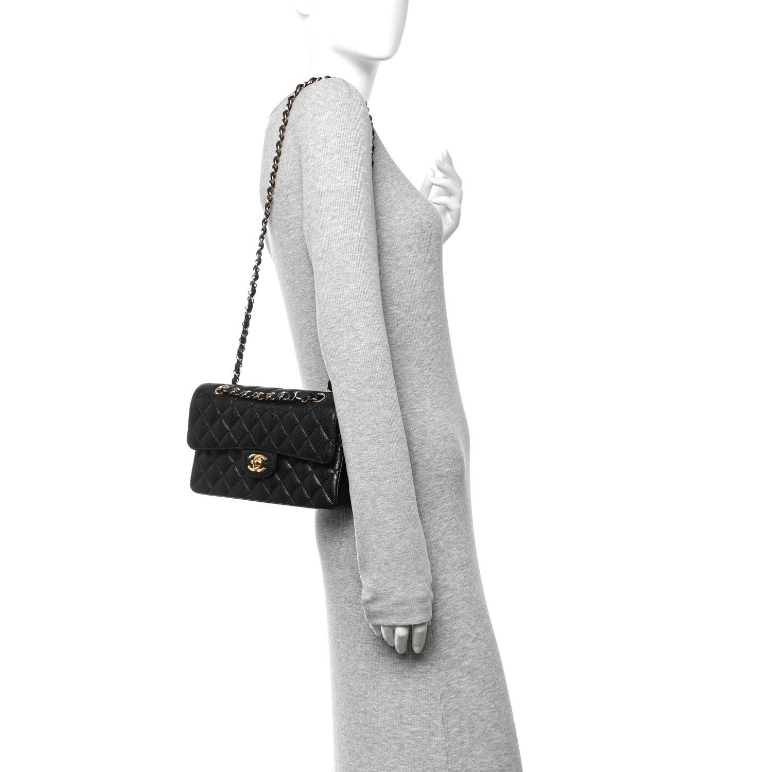 Chanel Caviar Quilted Small Double Flap Black 2 of 11