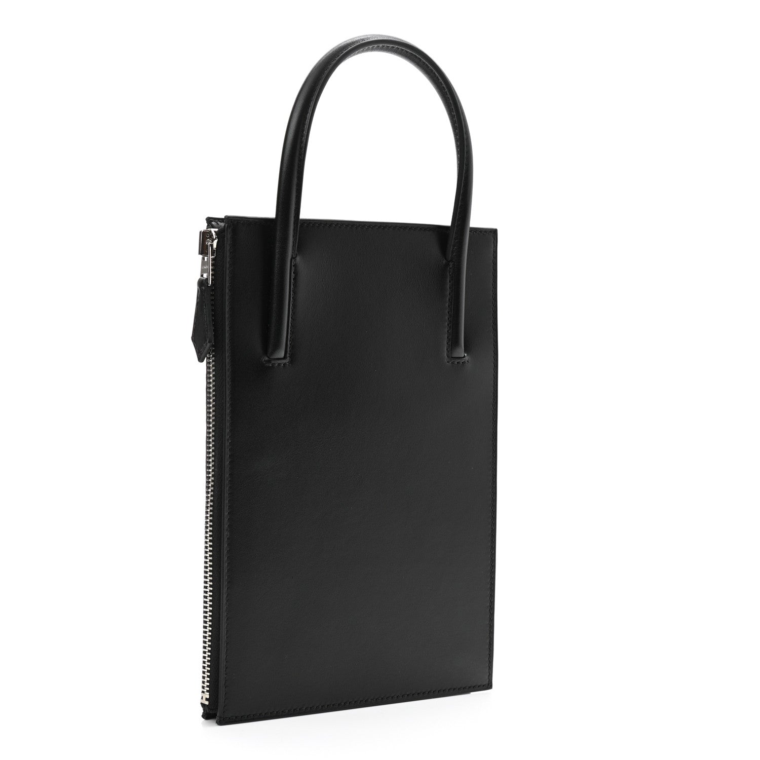 Hermes Tadelakt Kelly Cadena Clutch Black 3 of 11
