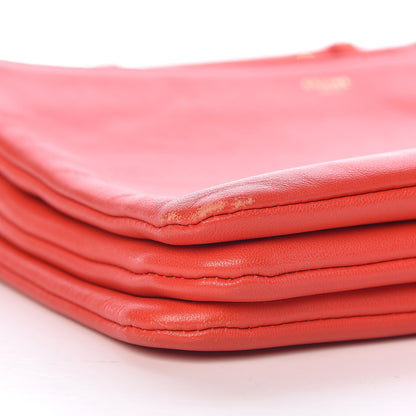 Celine Liege Calfskin Small Trio Crossbody Bag Vermillion 10 of 15