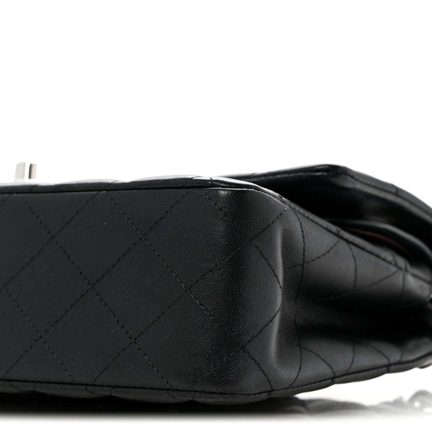 Chanel Lambskin Quilted Medium Double Flap Black 10 of 15