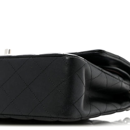 Chanel Lambskin Quilted Medium Double Flap Black 10 of 15