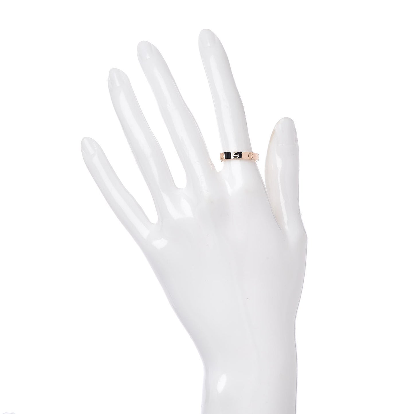 18K Pink Gold 3.5mm LOVE Wedding Band Ring 53 6.25