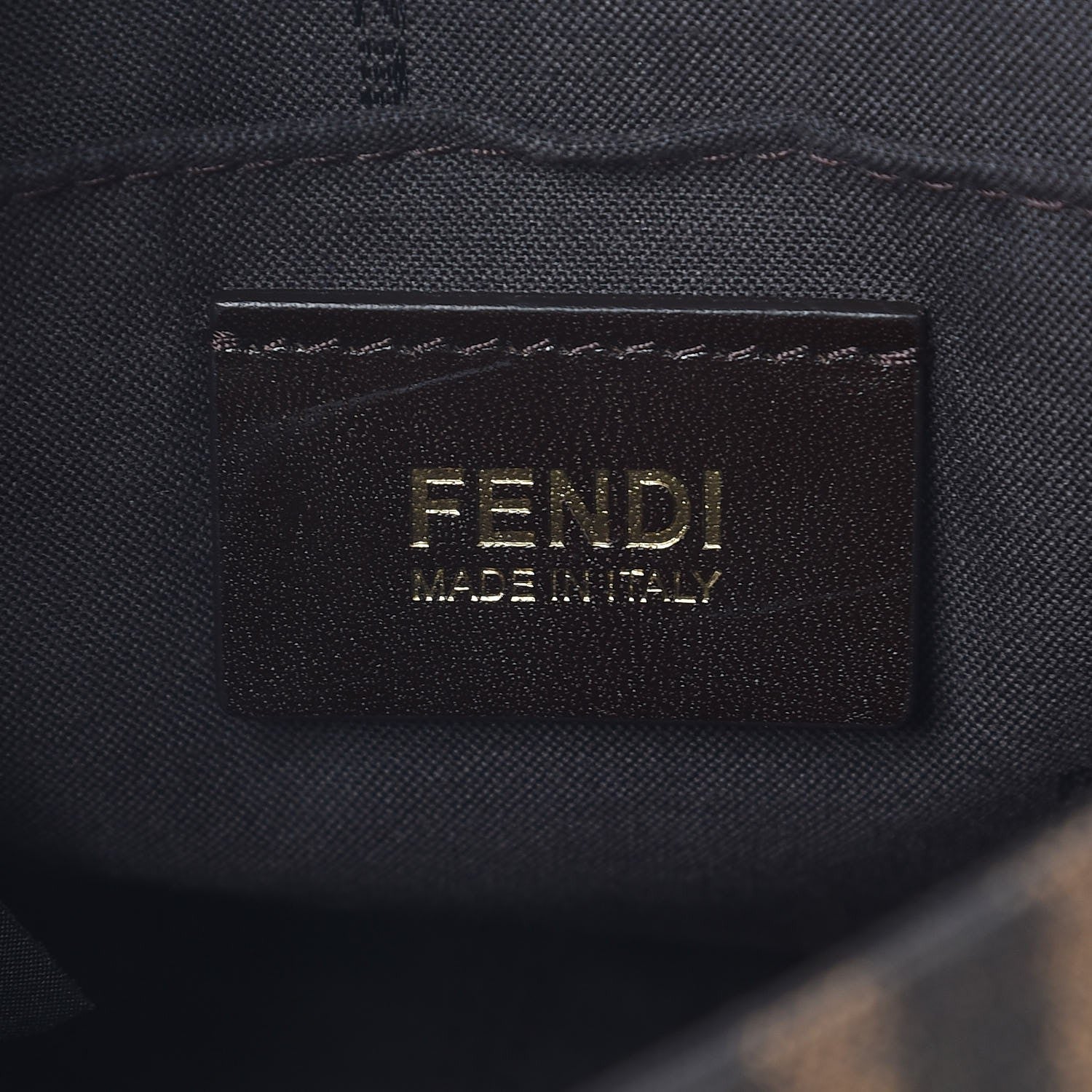 Fendi Zucca Vitello Artic Small Messenger Bag Tobacco Castagna 6 of 7