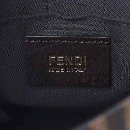 Fendi Zucca Vitello Artic Small Messenger Bag Tobacco Castagna 6 of 7