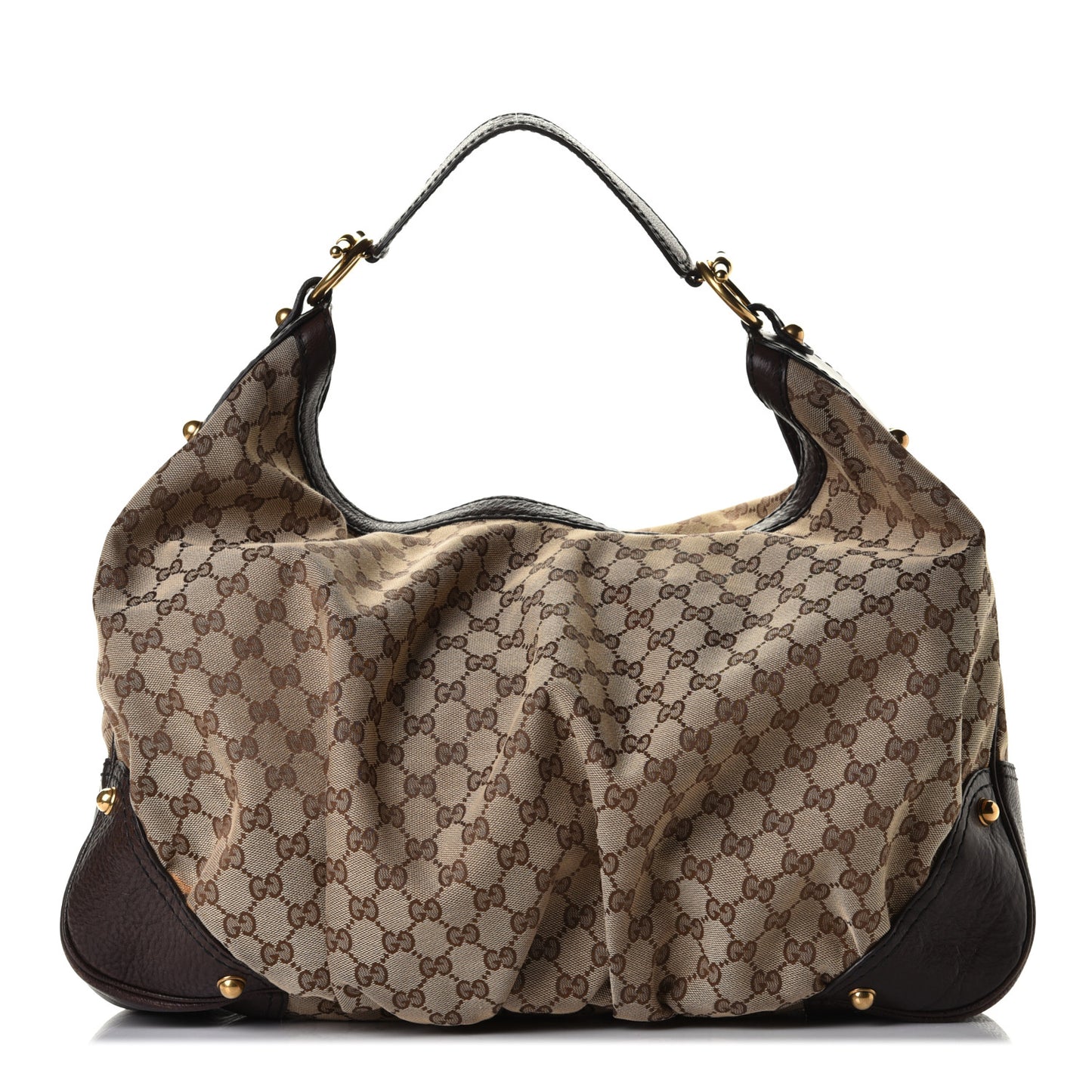 Monogram Large Jockey Hobo Dark Brown