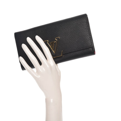 Louis Vuitton Taurillon Capucines Wallet Black 2 of 7