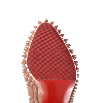 Christian Louboutin Patent Alti Spikes 140 Pumps 38 Nude 11 of 26