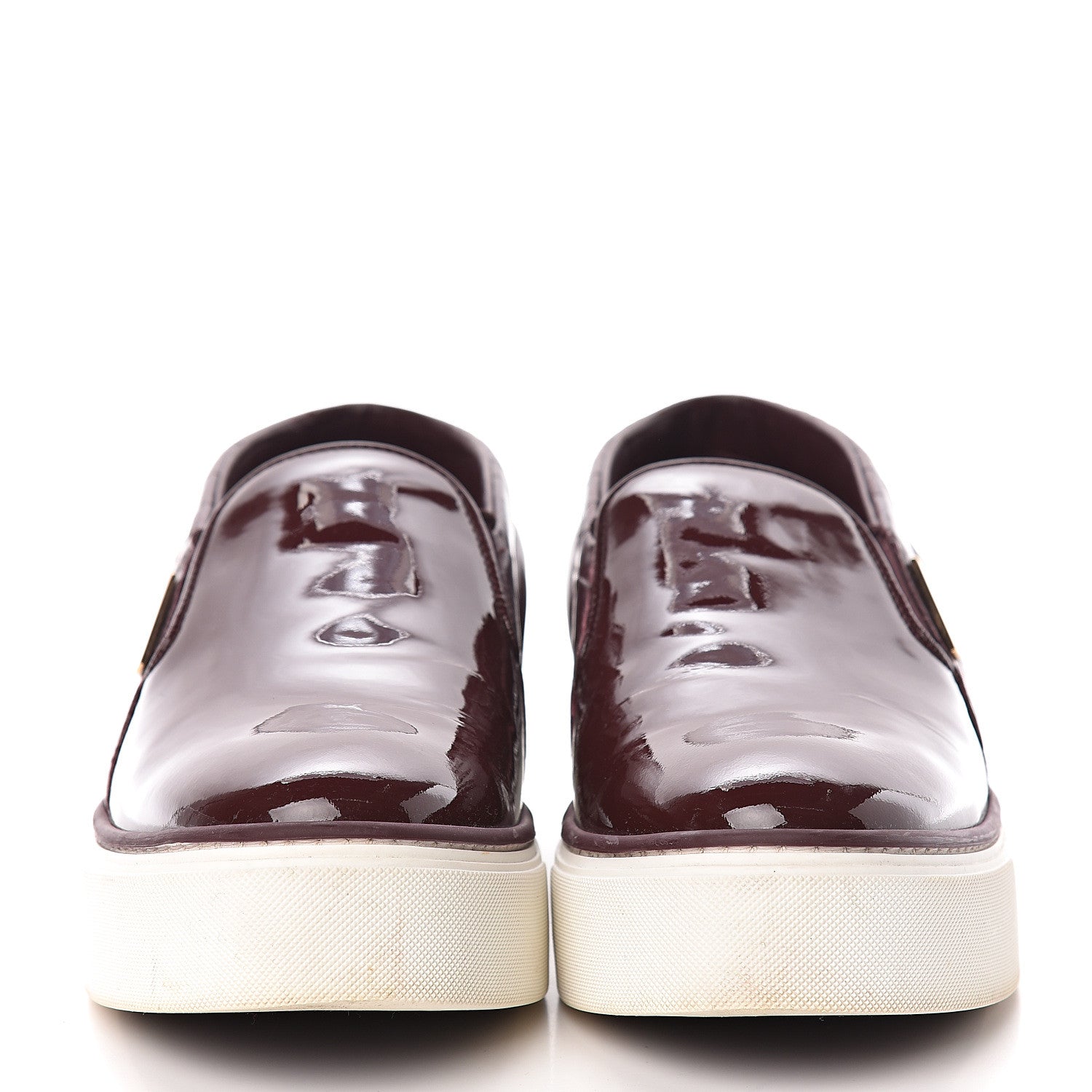 Louis Vuitton Alligator Patent Calfskin Catwalk Slip On Sneakers 36 Bordeaux 2 of 13