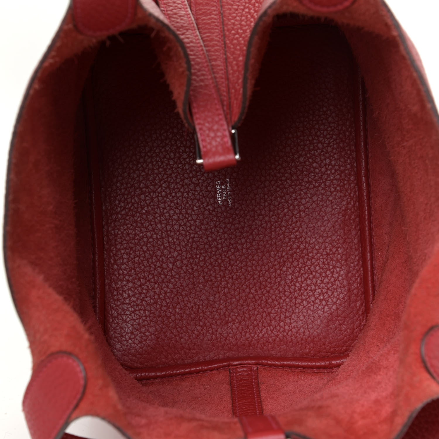 Hermes Taurillon Clemence Picotin Lock 18 PM Rouge Casaque 8 of 13